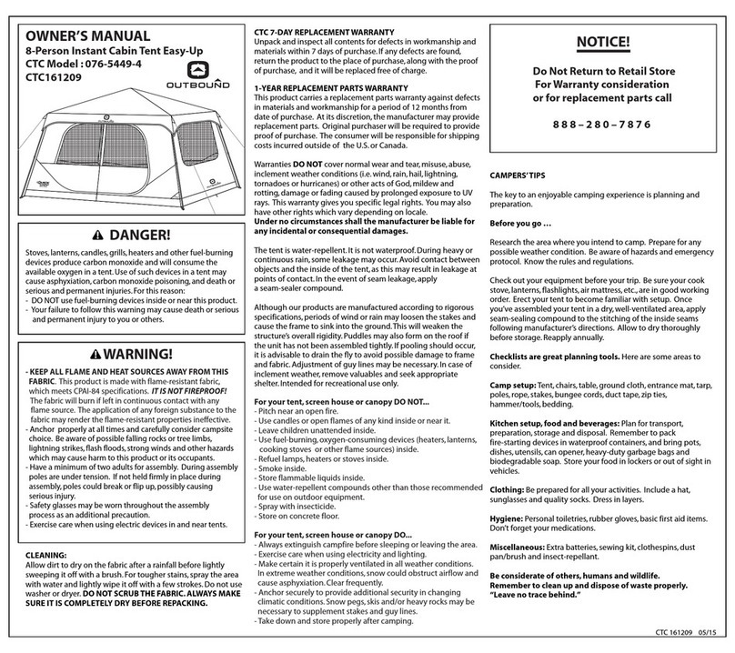 Outbound 076-5449-4 User manual