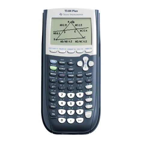 Texas Instruments TI-84 Plus Silver Edition User manual Texas Instruments TI-84 Plus Silver Edition User manual