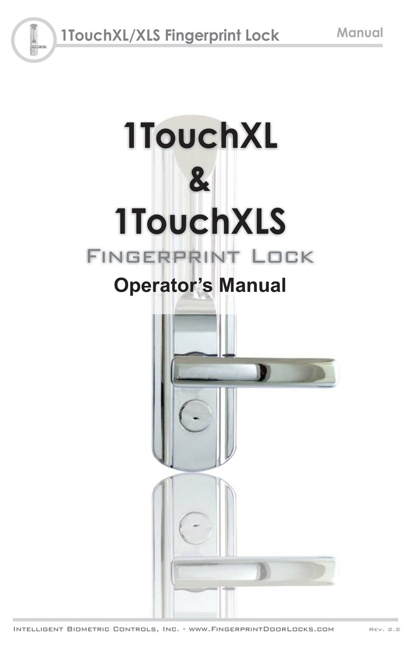 Intelligent Biometric Controls 1TouchXLS User manual