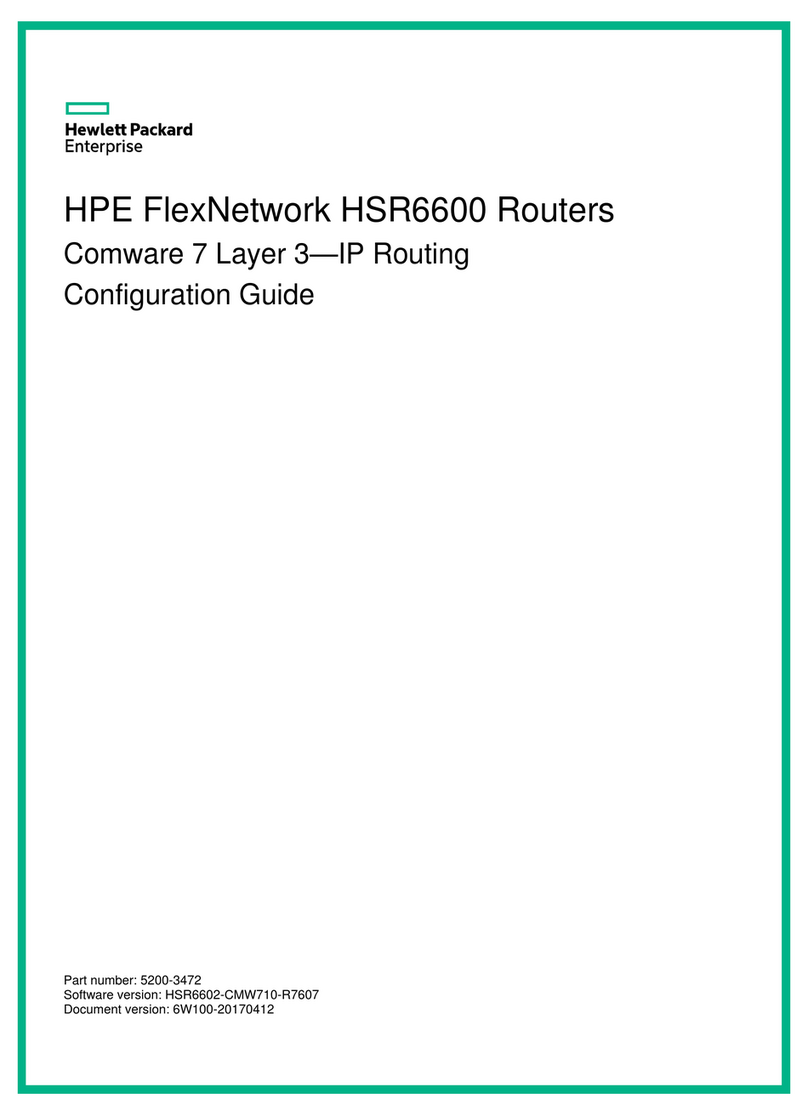 HPE FlexNetwork HSR6600 User manual