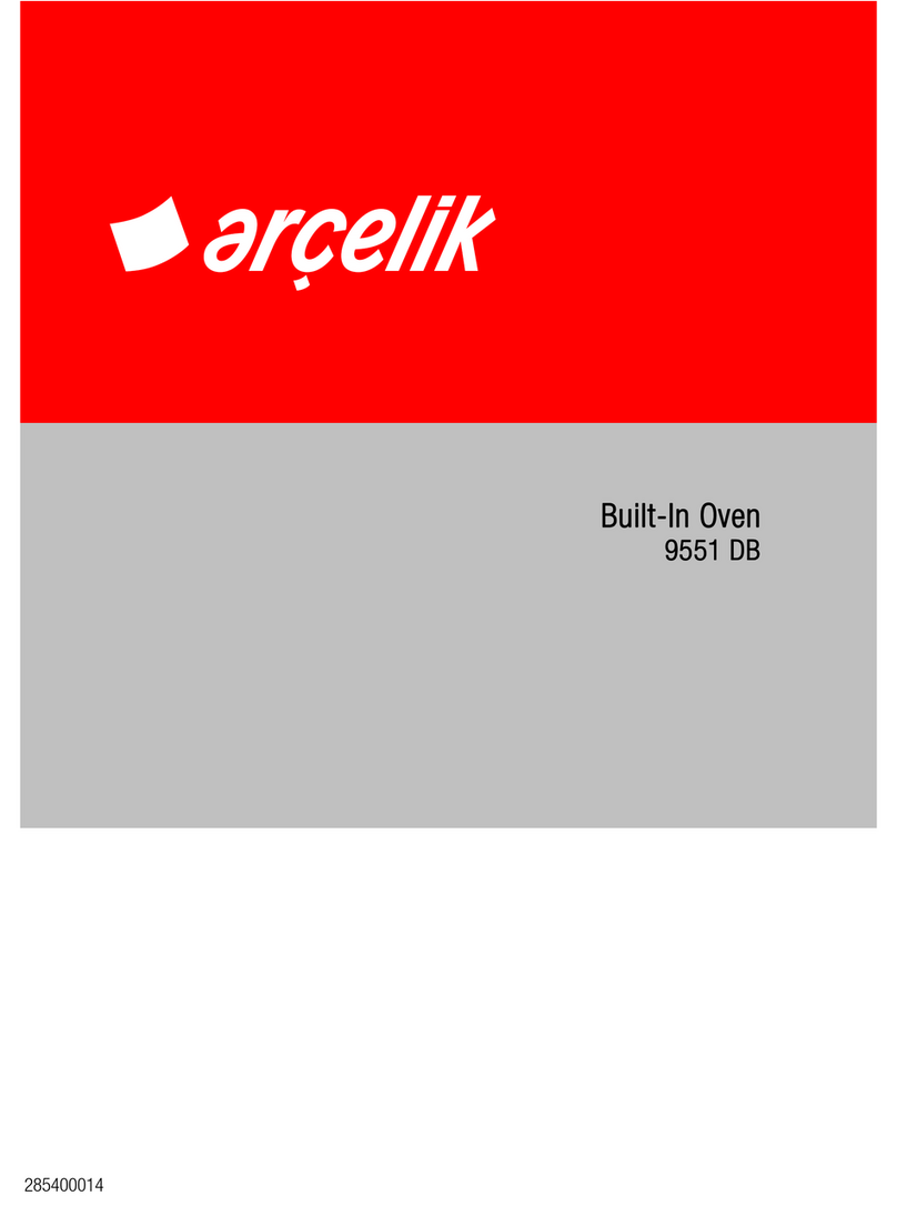 arcelik 9551 DB User manual