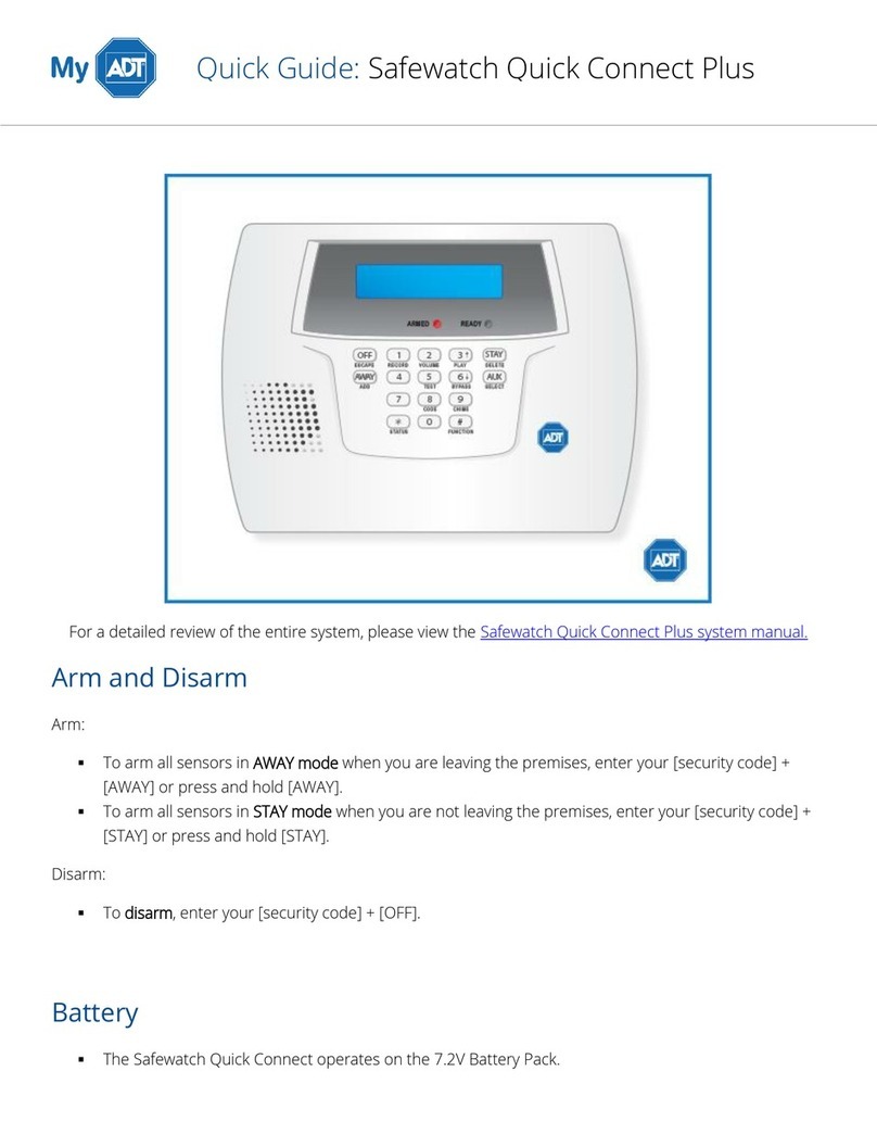 My ADT Safewatch quick guide