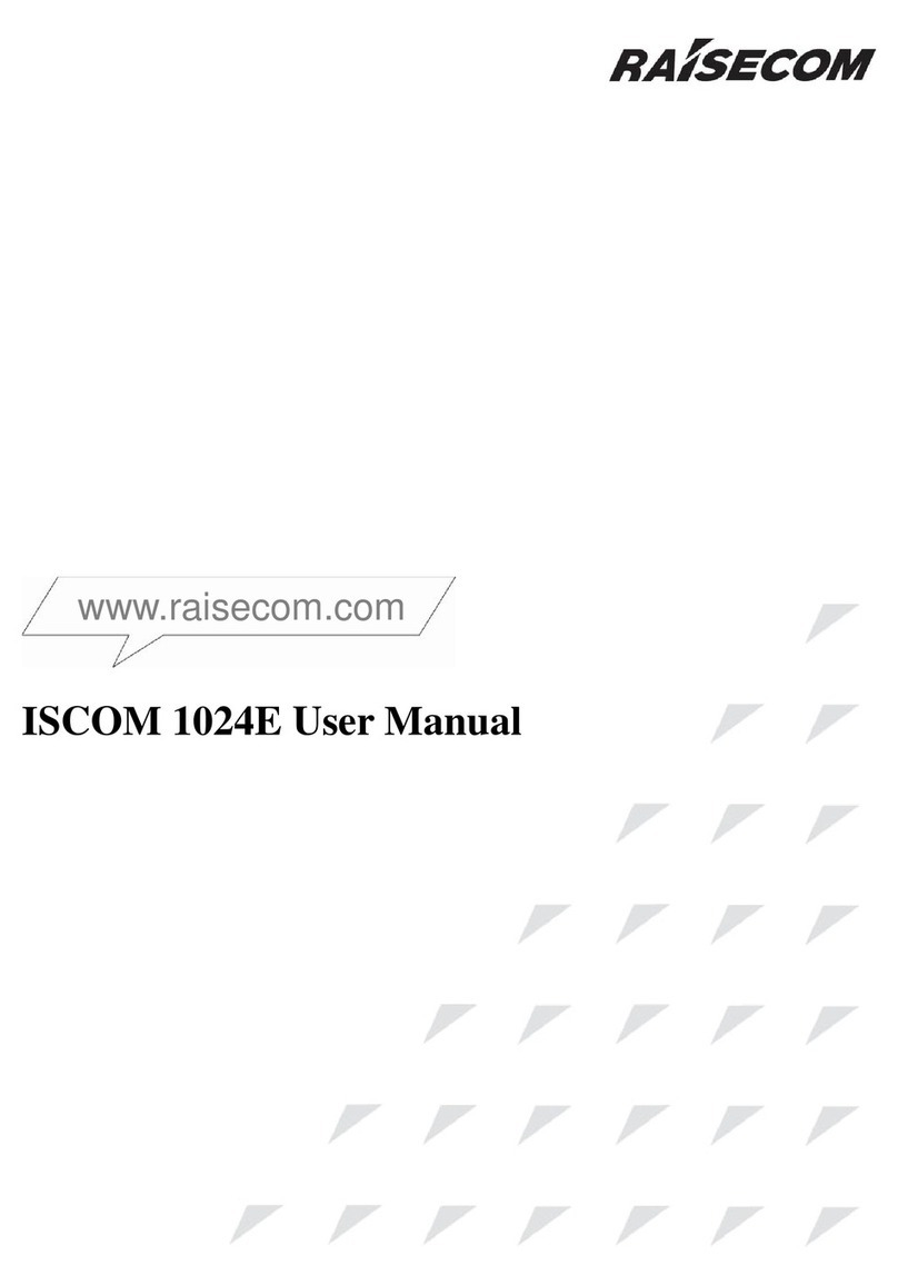 Raisecom ISCOM 1024E User manual Raisecom ISCOM 1024E User manual