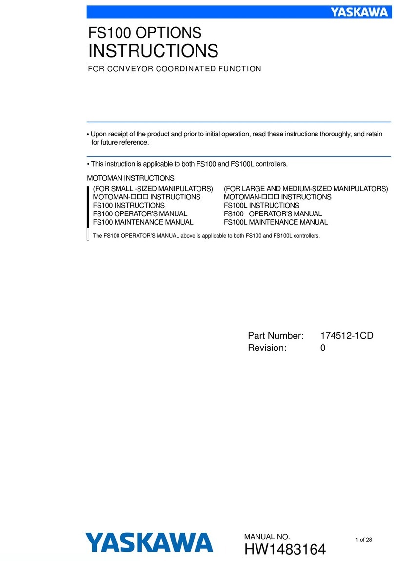YASKAWA MOTOMAN FS100 User manual