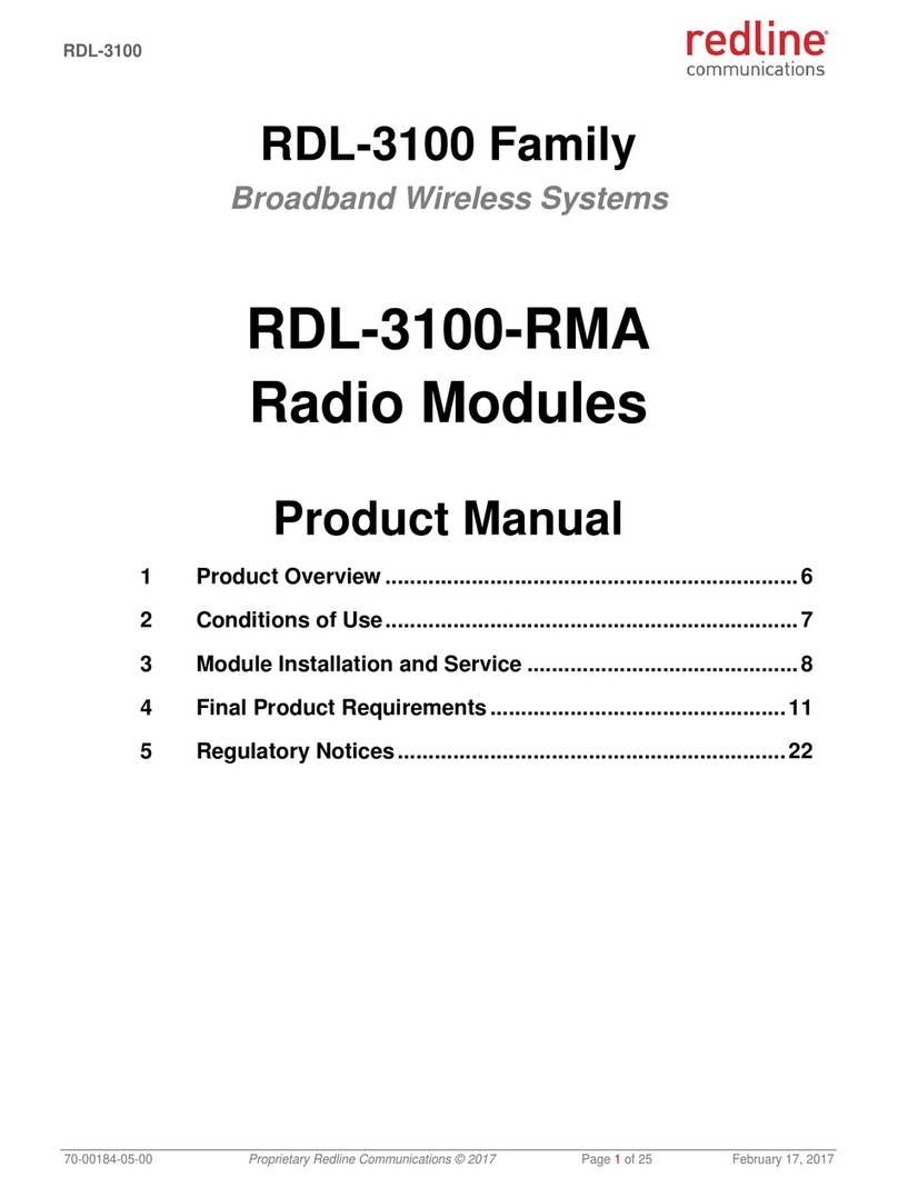 Redline Communications RDL-3100-RMA product manual