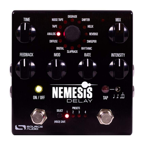 Source Audio Nemesis Delay User manual
