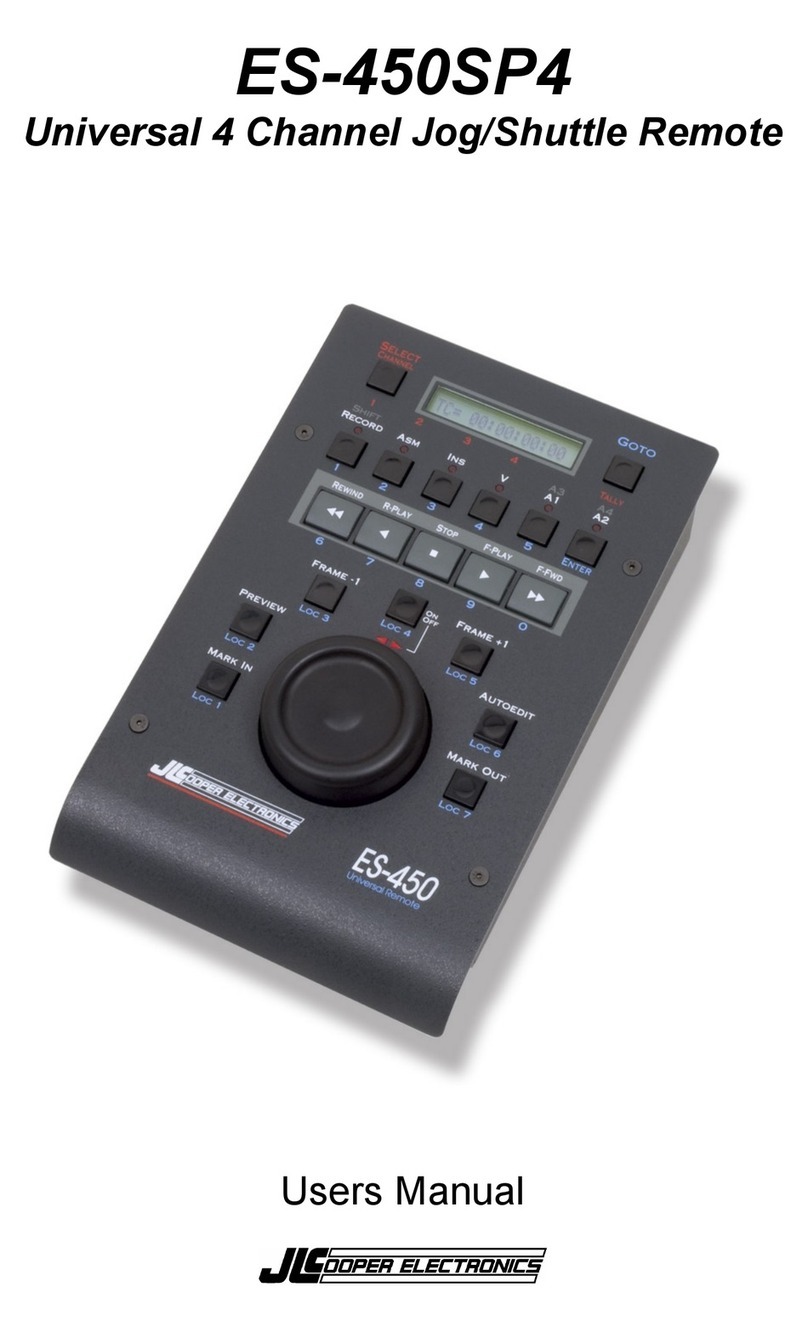 JLCooper Electronics ES-450SP4 user manual