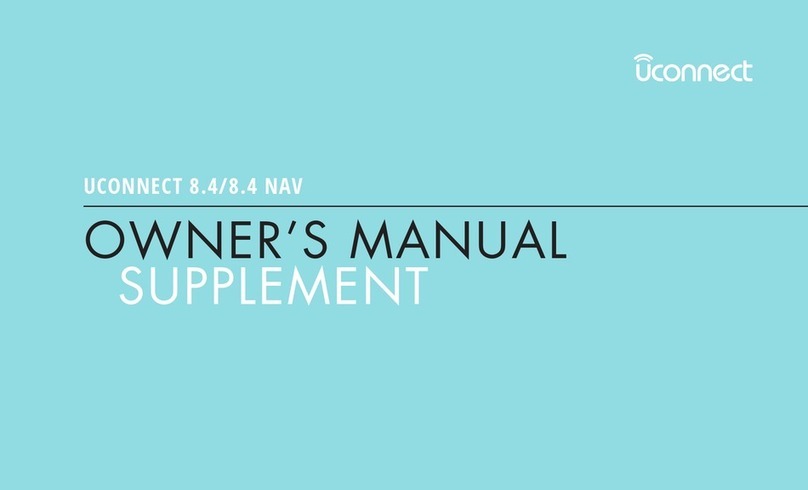 Uconnect Touch 8.4 owner's manual