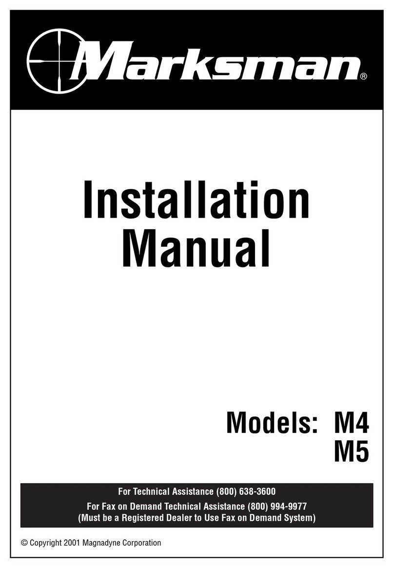 Magnadyne Marksman M4 installation manual