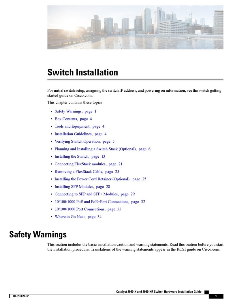Cisco Catalyst 2960-X Manual Cisco Catalyst 2960-X Manual