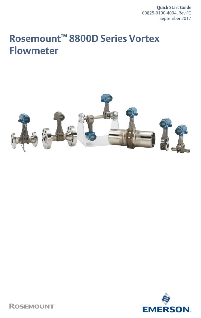 Emerson Rosemount 8800D Series quick start guide