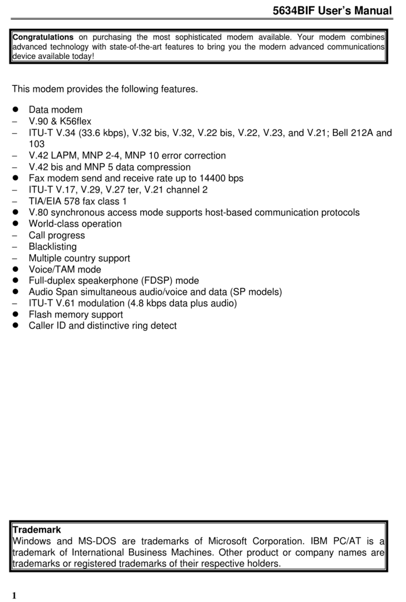Archtek telecom 5634BIF User manual