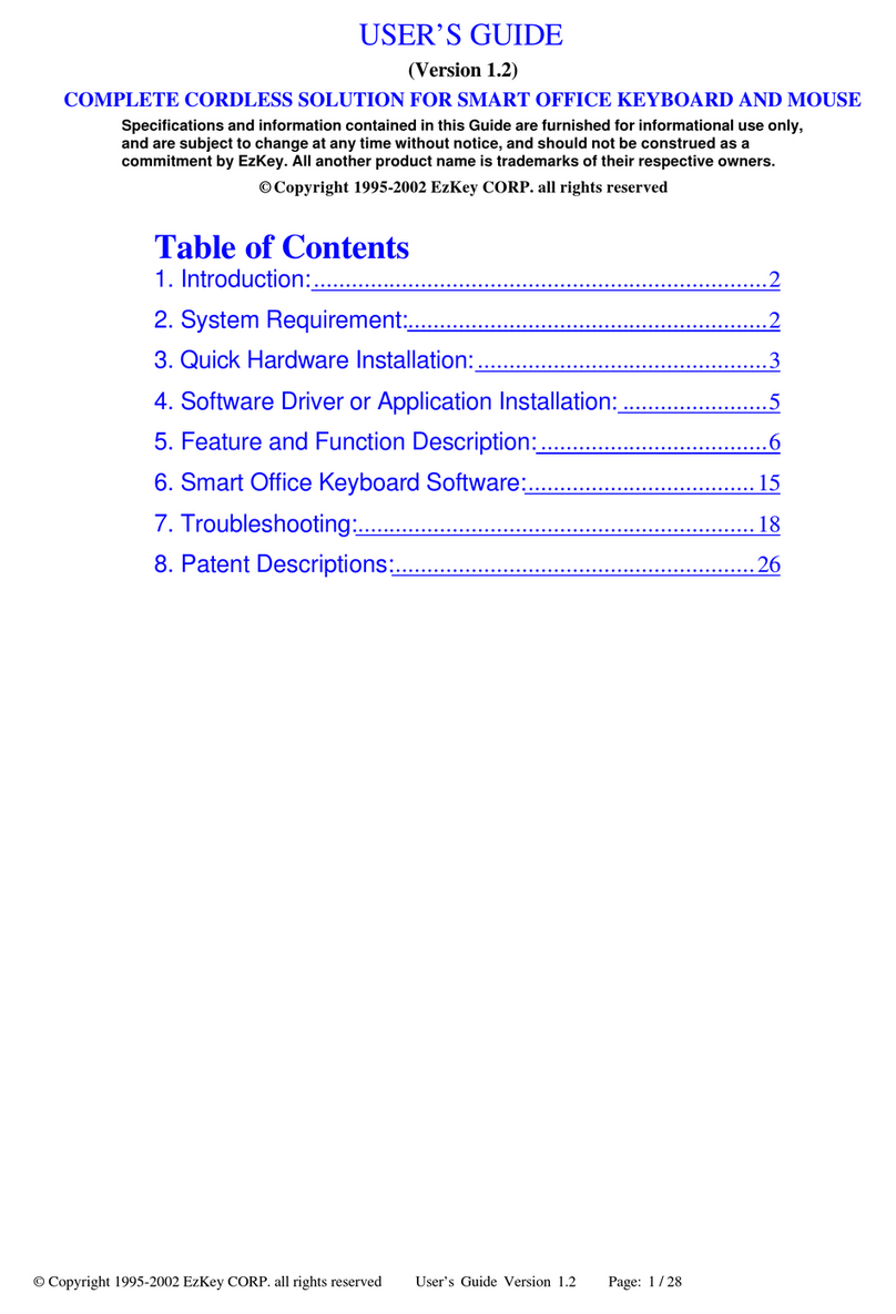 EzKey EZ-8000RF user guide