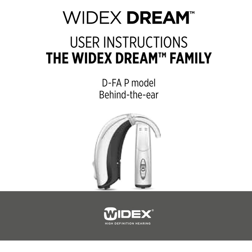 Widex D-FA P User instructions