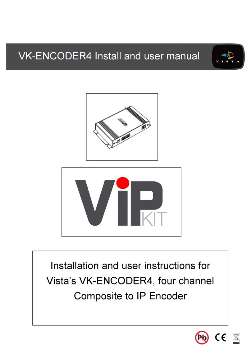 Vista VK-ENCODER4 Install and user manual Vista VK-ENCODER4 Install and user manual
