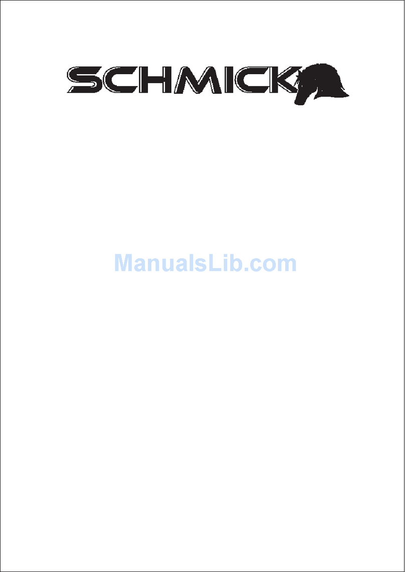 Schmick SK150B instruction manual