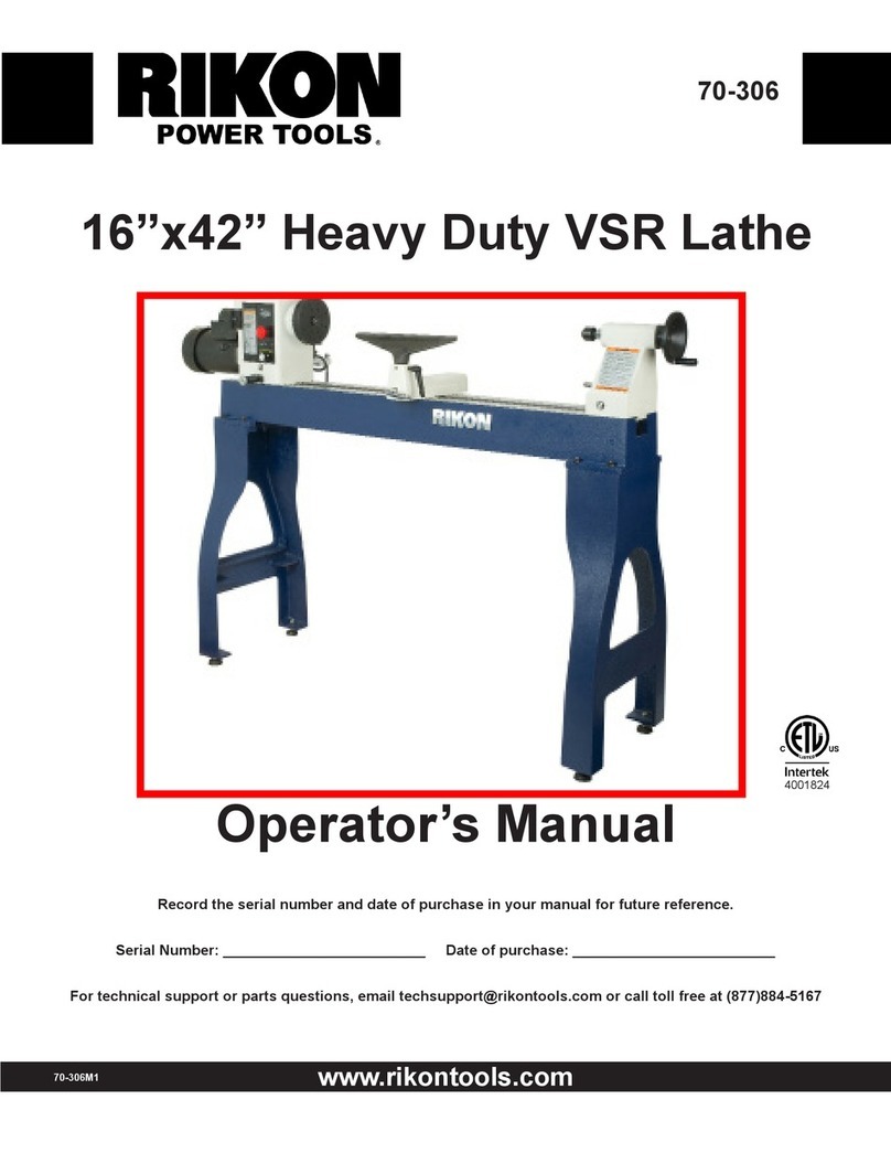 Rikon Power Tools 70-306 Operator's manual