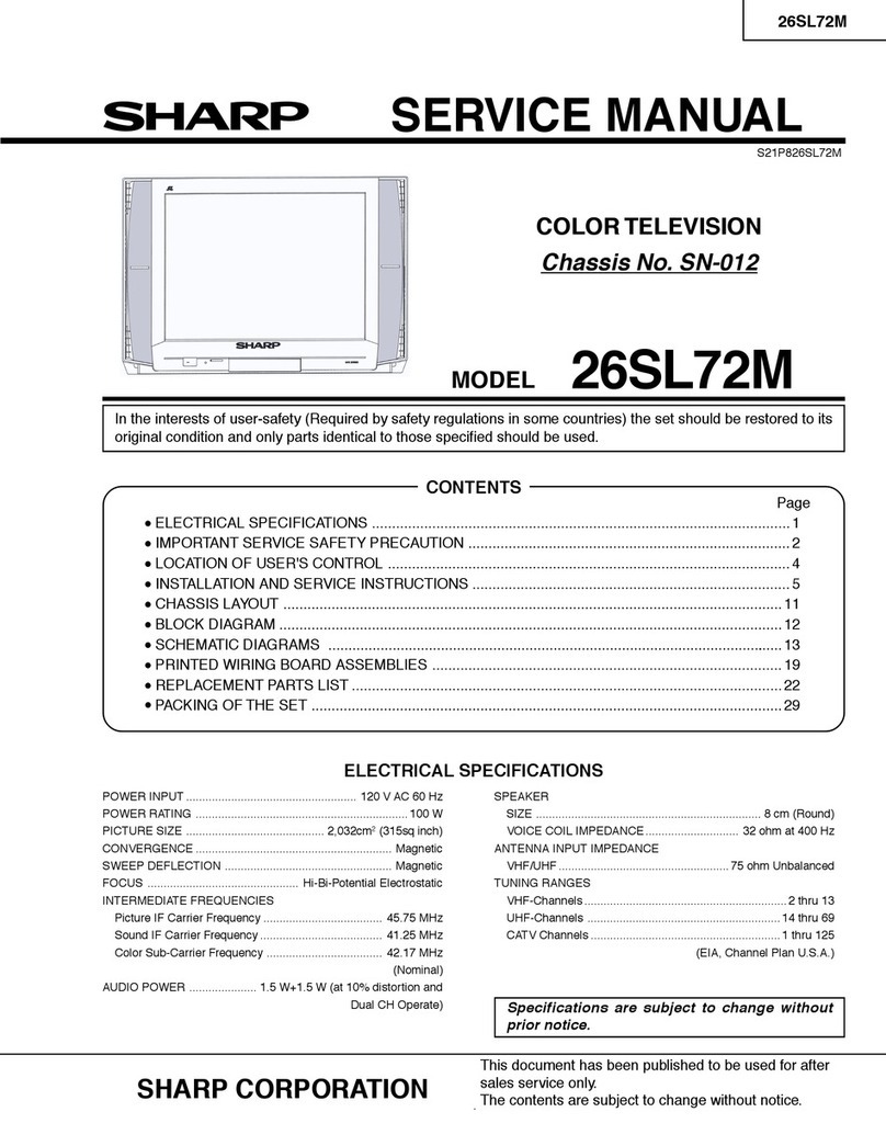 Sharp 26SL72M User manual Sharp 26SL72M User manual