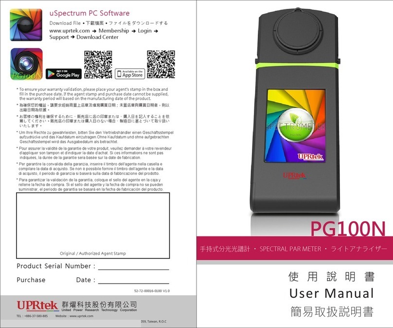 UPRtek PG100N user manual