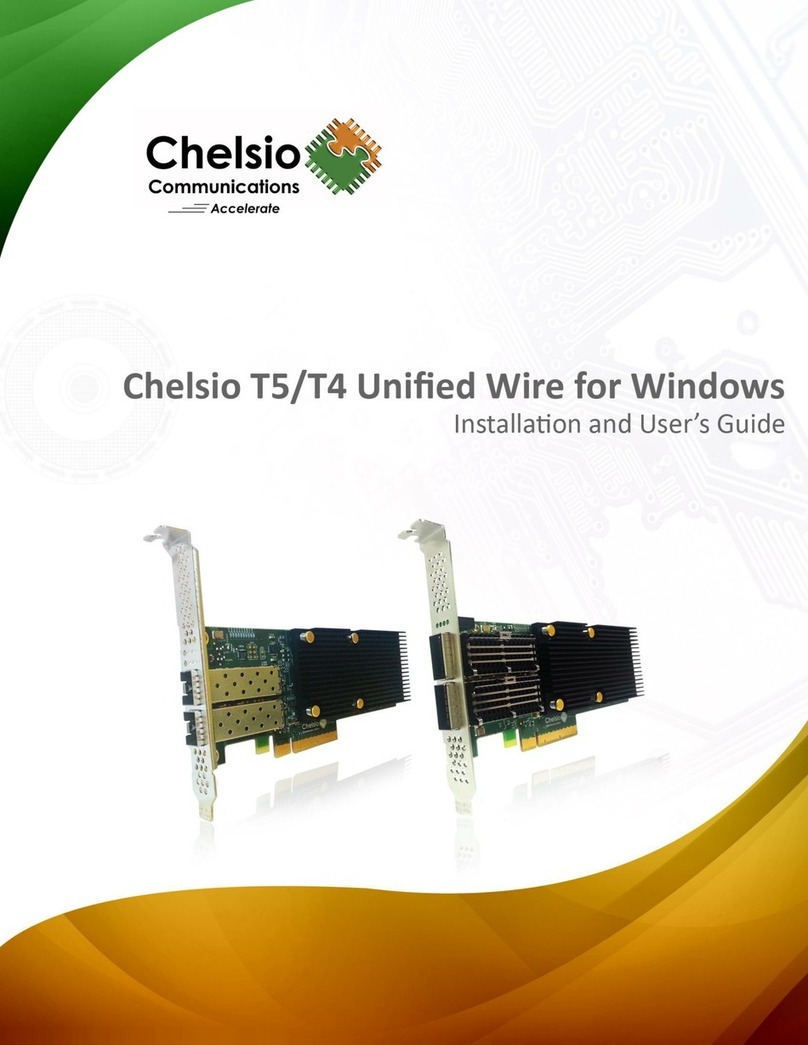 Chelsio T5 Installation and user guide