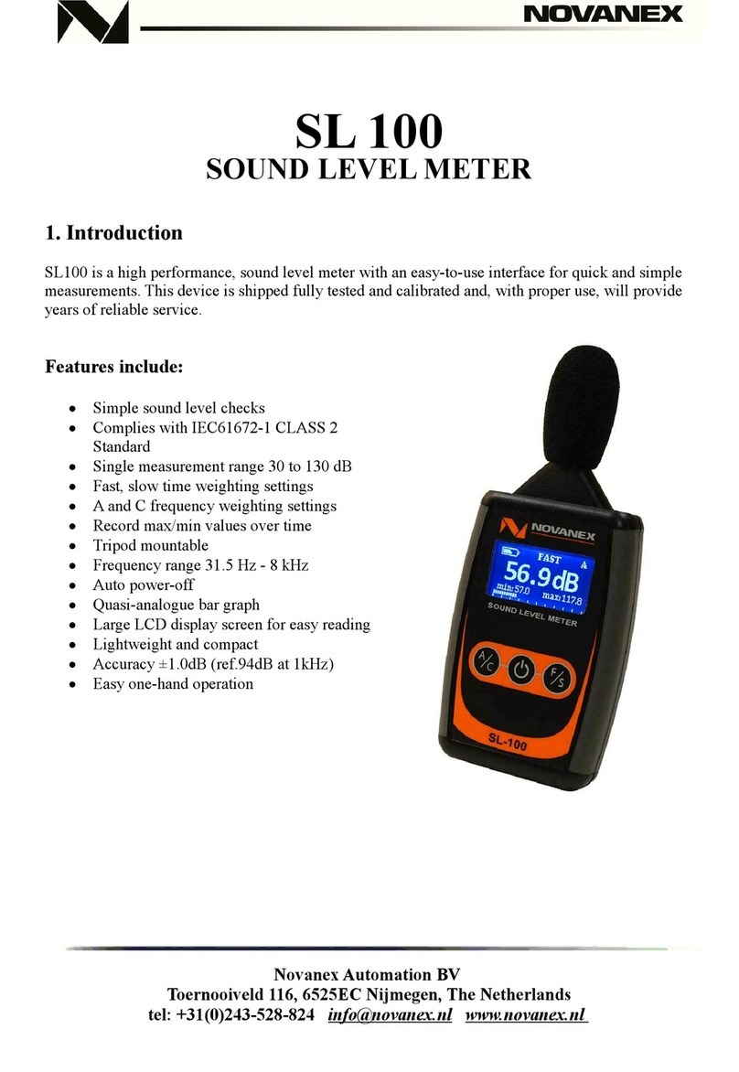 NOVANEX SL 100 manual