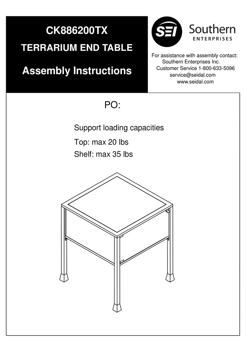 SEI CK886200TX Assembly instructions SEI CK886200TX Assembly instructions