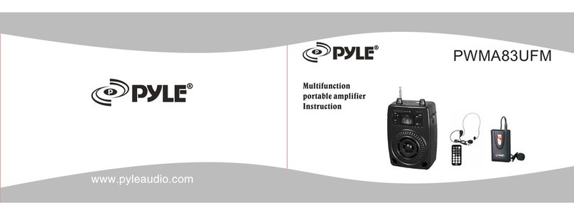 Pyle PWMA83UFM Instruction