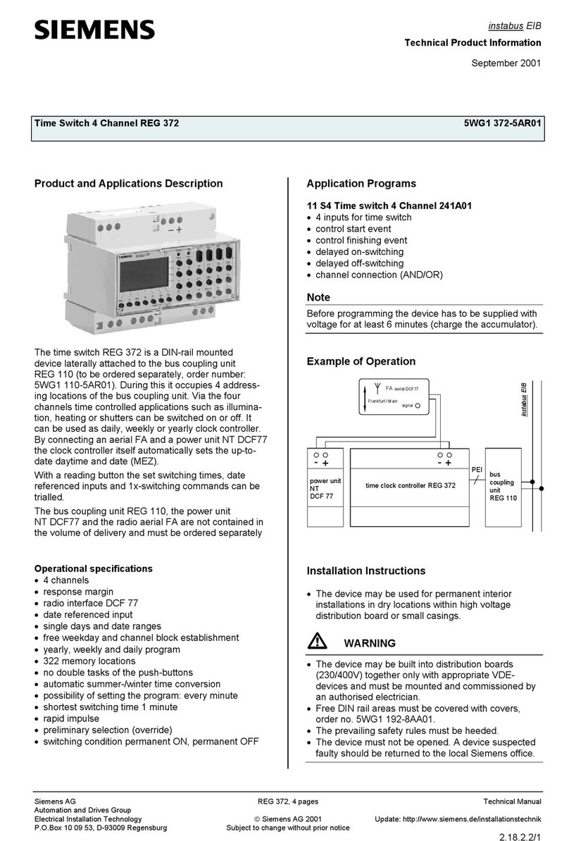 Siemens 5WG1 372-5AR01 User manual