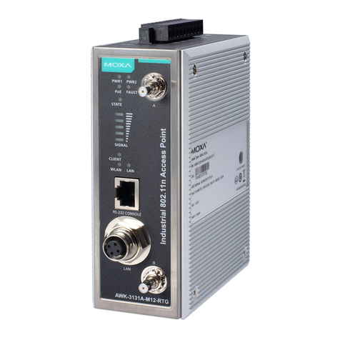 Moxa Technologies AirWorks AWK-3121-M12-RTG Quick installation guide Moxa Technologies AirWorks AWK-3121-M12-RTG Quick installation guide