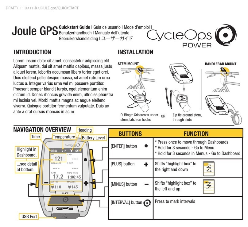 CycleOps Joule 2.0 quick start guide