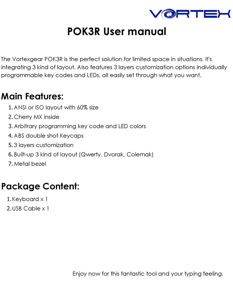 Vortexgear POK3R User manual