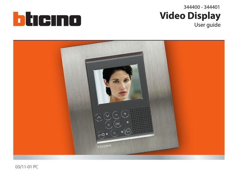 Bticino 344400 User manual Bticino 344400 User manual