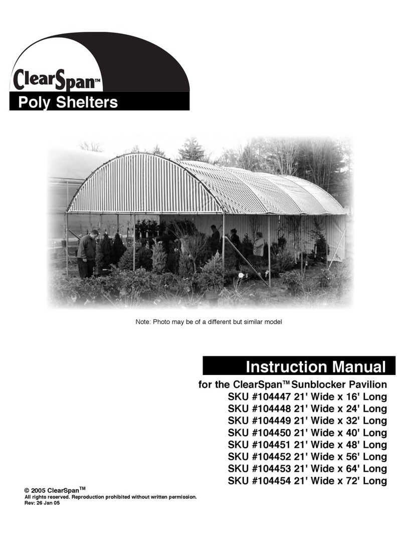 ClearSpan 104450 instruction manual