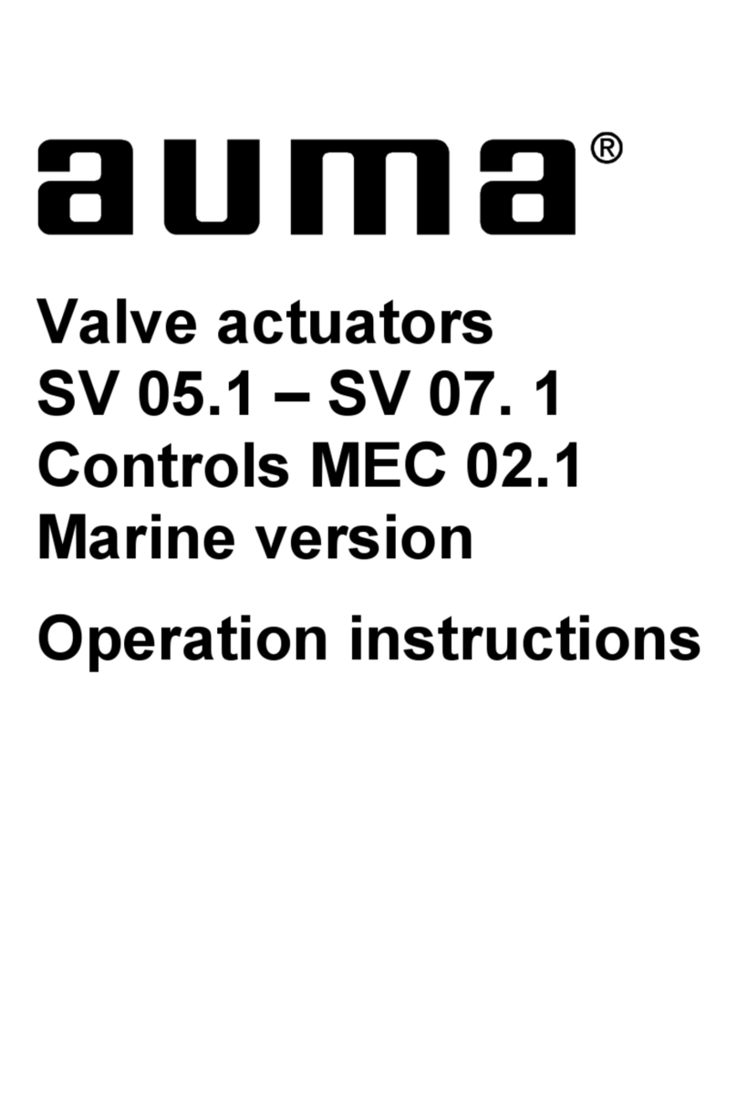 AUMA SV 05.1 User manual