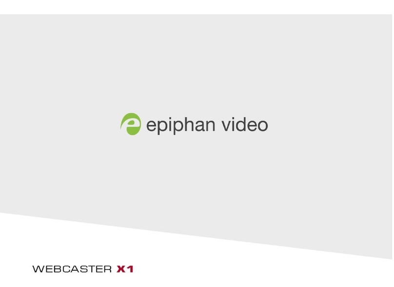 epiphan video Webcaster x1 User manual