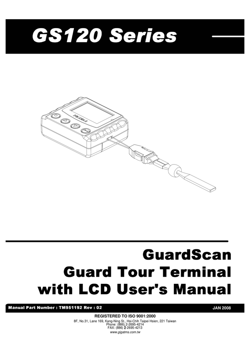 GIGA-TMS GUARDSCAN GS120 user manual