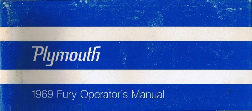 Plymouth Fury 1369 Operator's manual