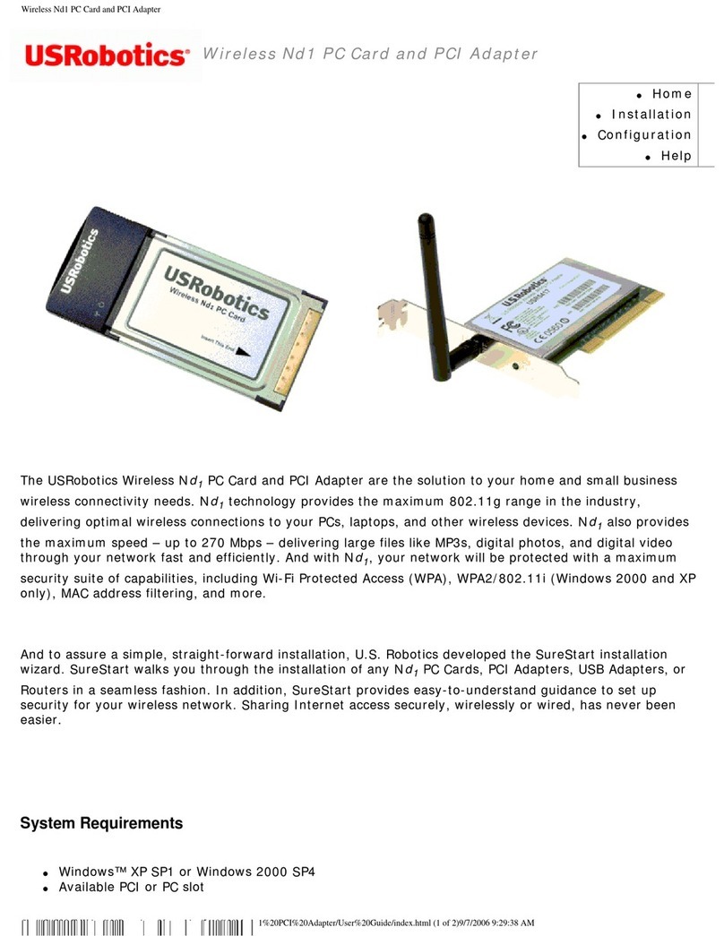 US Robotics 5412 user manual