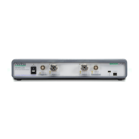 Anritsu MS46122A/B-010 manual