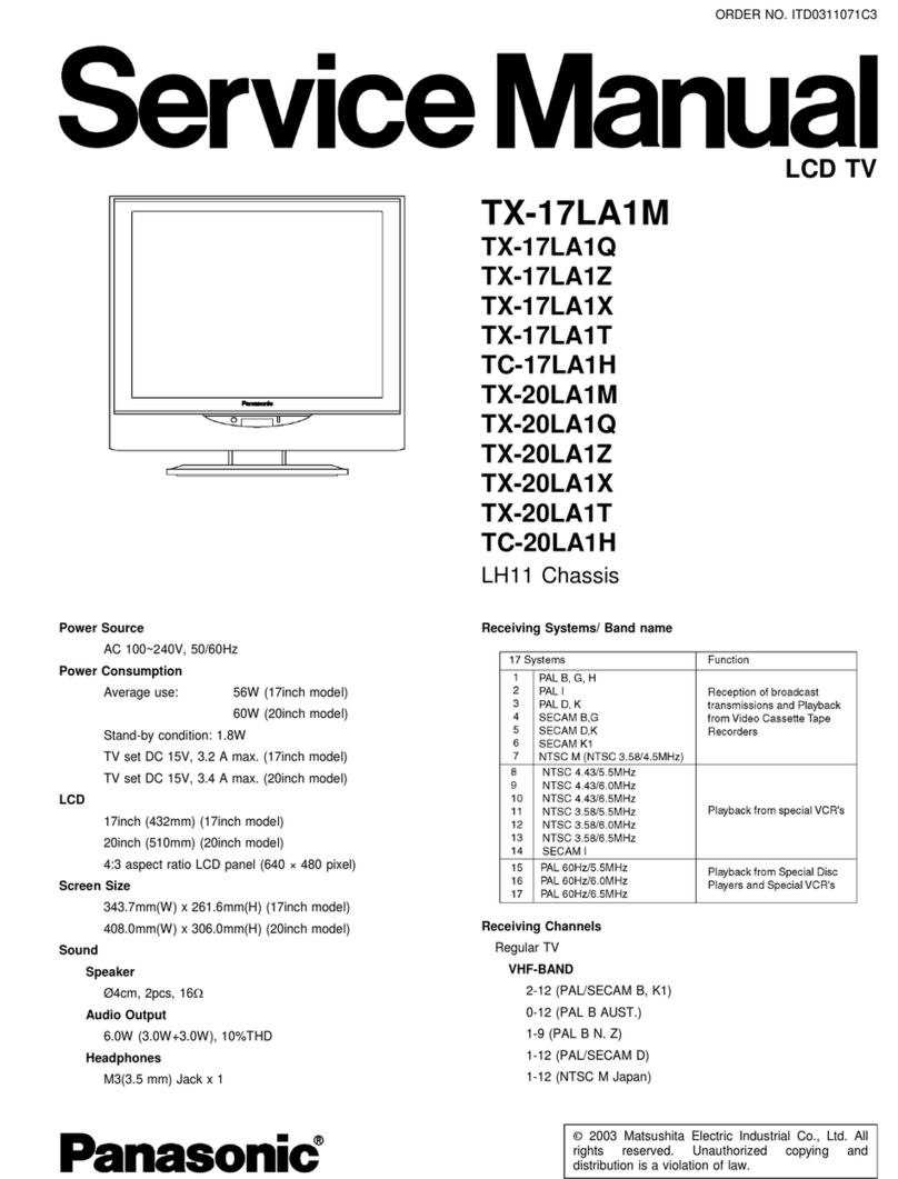 Panasonic TX-17LA1M User manual