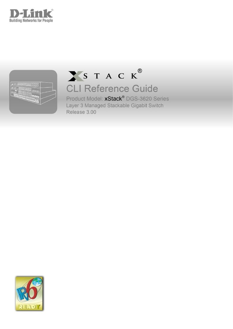 D-Link xStack DGS-3620 Series User manual D-Link xStack DGS-3620 Series User manual