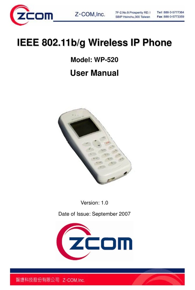 Zcom WP-520 user manual