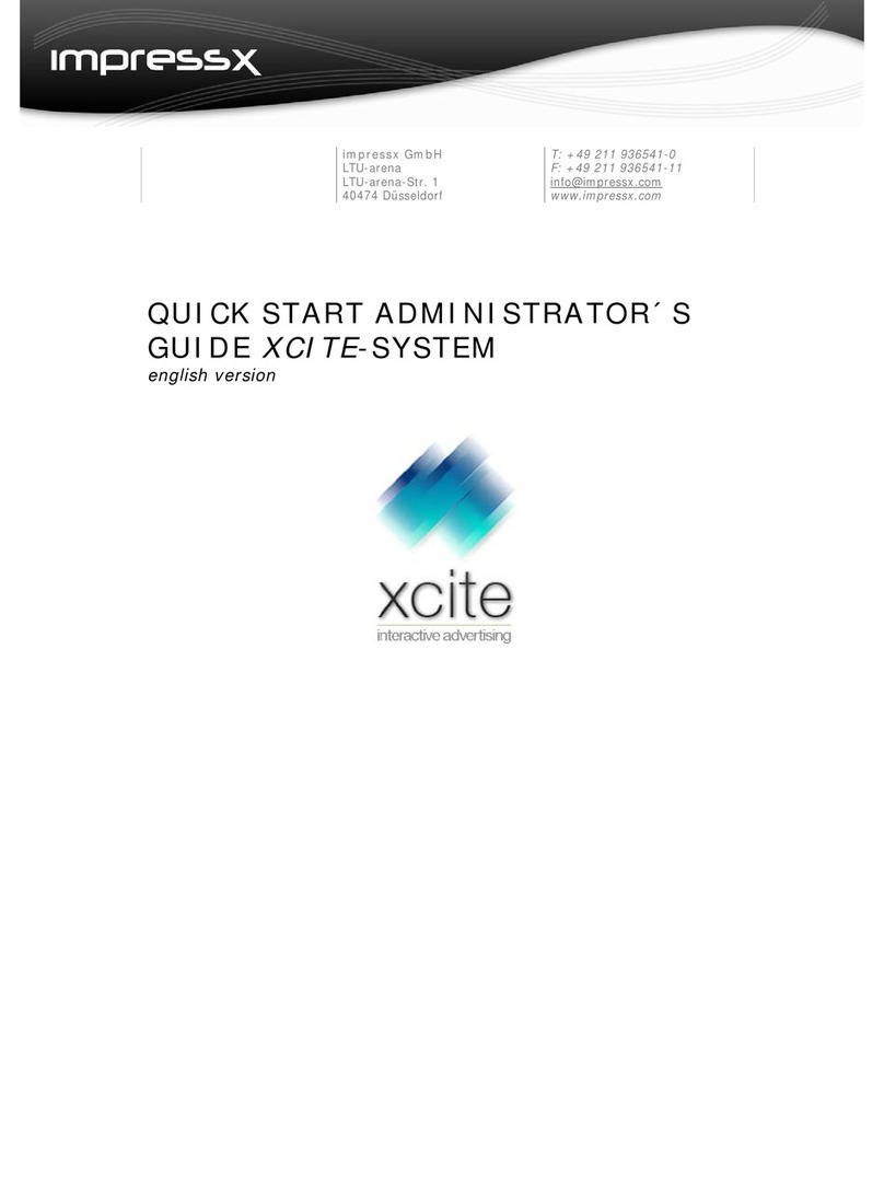 Impressx XCITE BASIC quick start guide
