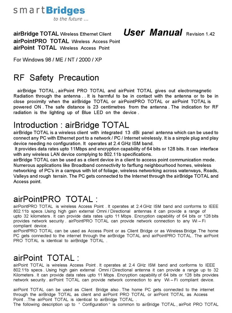 SmartBridges airBridge TOTAL user manual SmartBridges airBridge TOTAL user manual