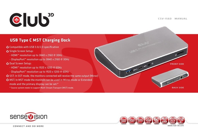 Club 3D CSV-1560 User manual