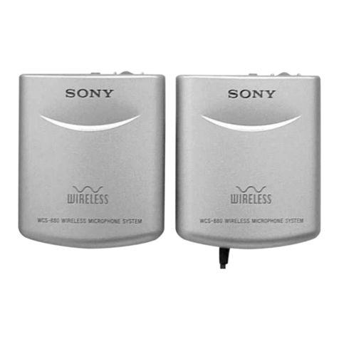 Sony WCS-880 User manual