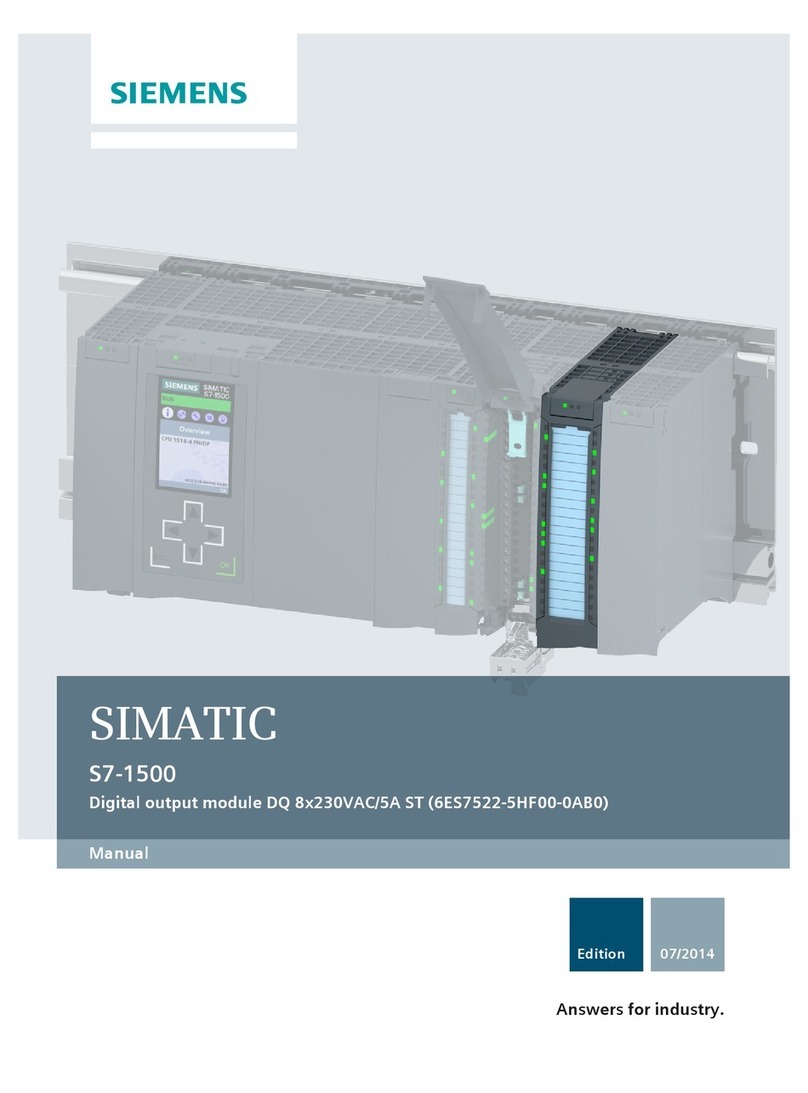 Siemens Simatic S7-1500 User manual