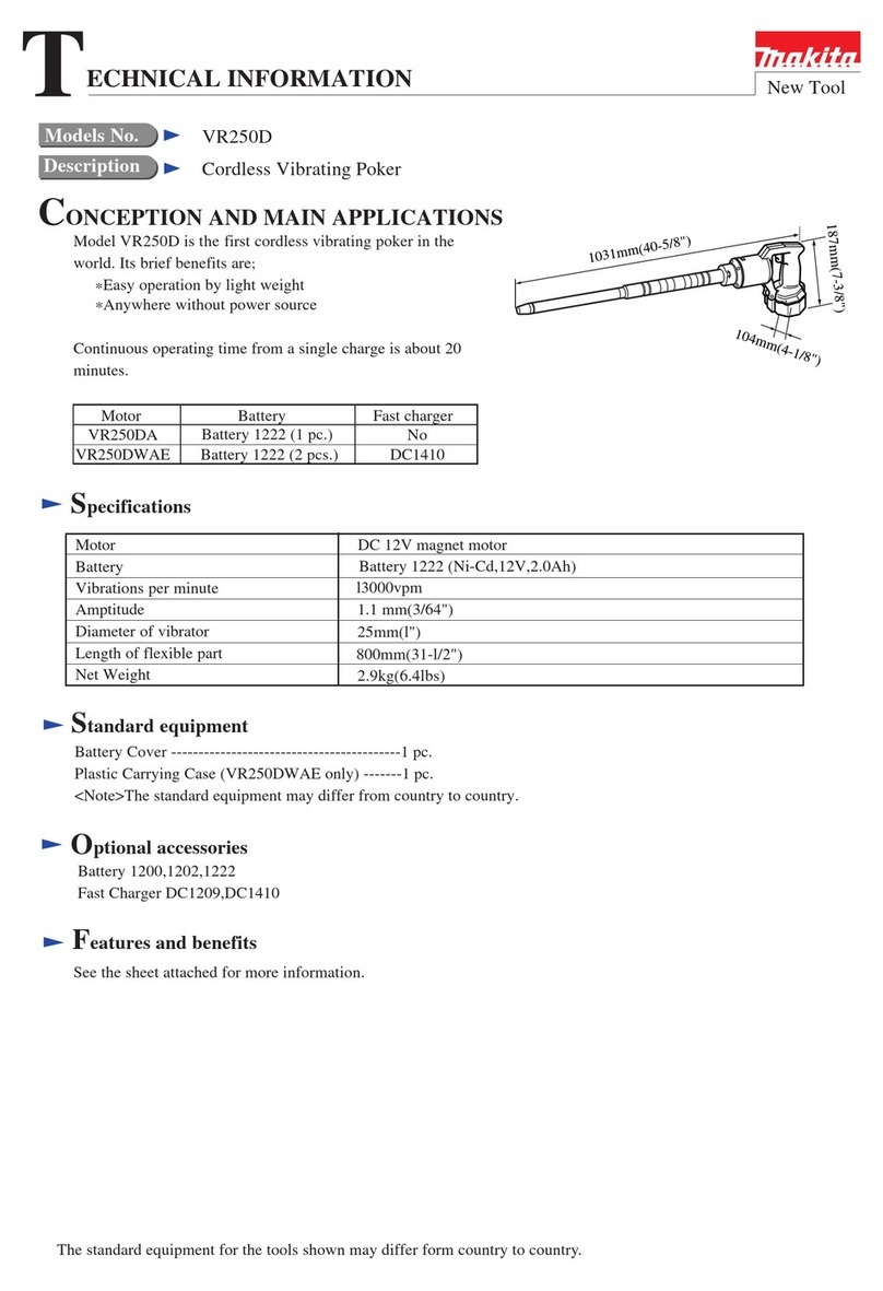 Makita VR250D Manual