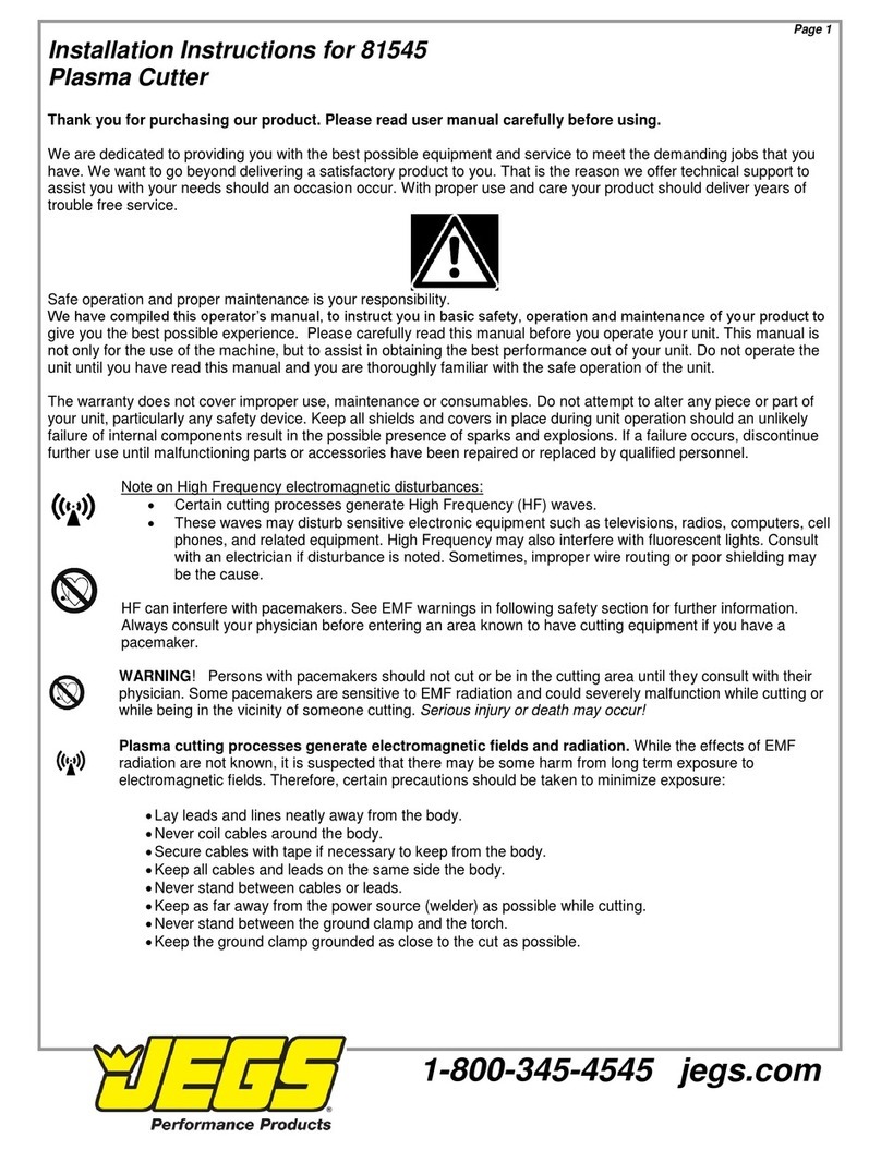 Jegs 81545 User manual