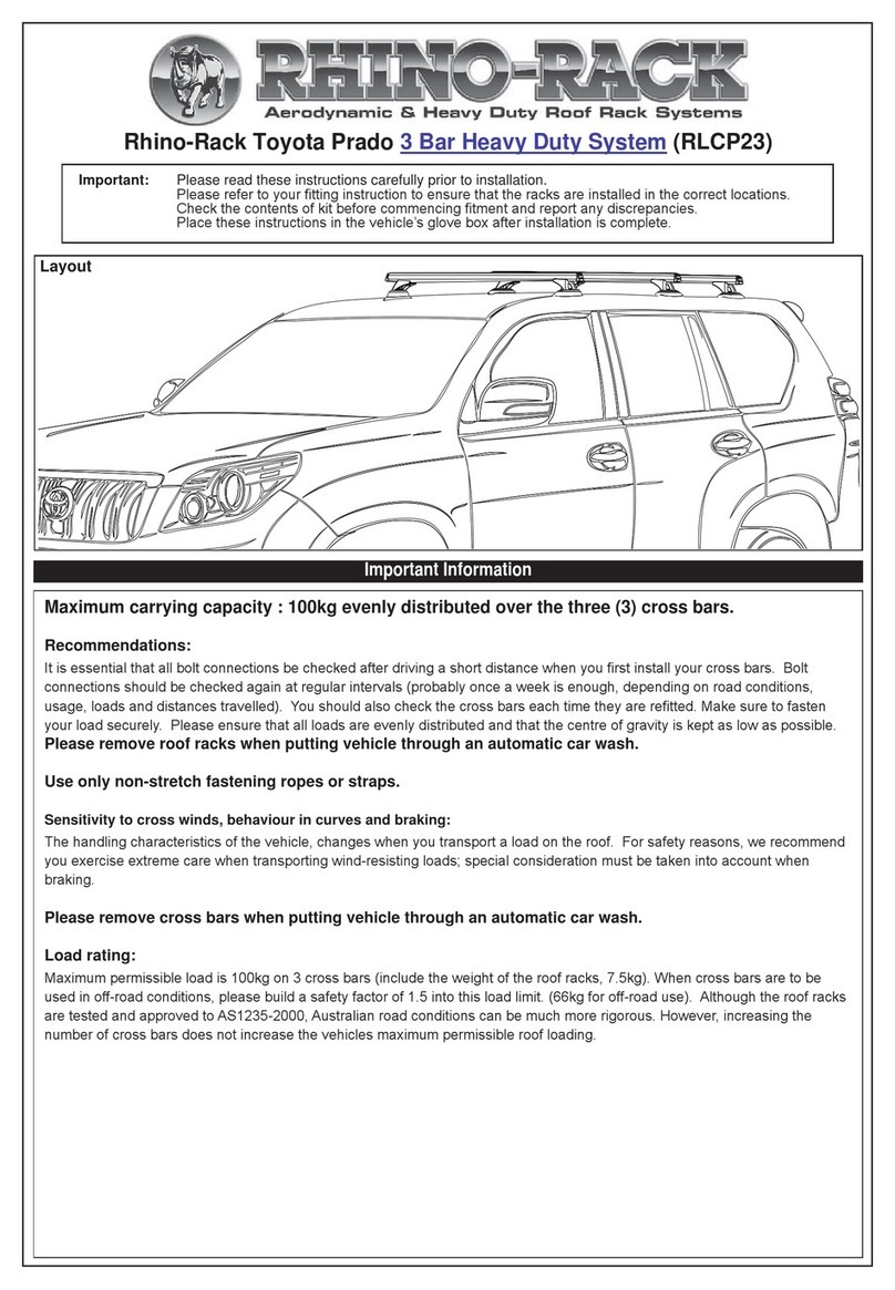 Rhino-Rack RLCP23 User manual